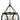 Framburg Amelia 4 - Light Matte Black/Satin Pewter Dining Chandelier 5704 MBLACK/SP