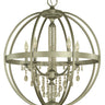 Framburg Olivia 5 - Light Satin Pewter Dining Chandelier 5715 SP