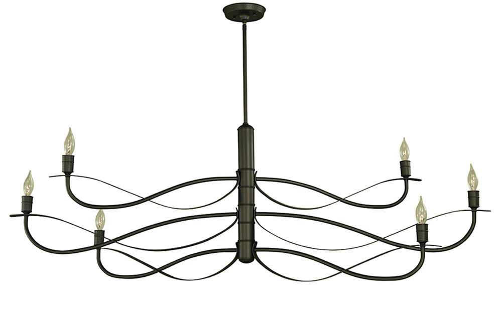 Framburg Telluride 6 - Light Iron Dining Chandelier 5726 IRON