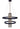 Framburg Iris 5 - Light Brush Brass Matte Black Chandelier 5735 BR/MBLACK