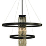 Framburg Iris 5 - Light Matte Black Foyer Chandelier 5738 MBLACK