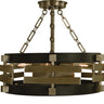 Framburg Eden 3 - Light Brush Nickel Matte Black Flush Mount 5740 BN/MBLACK