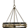Framburg Eden 8 - Light Brush Nickel Matte Black Chandelier 5748 BN/MBLACK