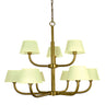 Framburg Emma 9 - Light Brushed Brass Foyer Chandelier 5759 BR