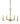 Framburg Evelyn 5 - Light Brushed Brass Dining Chandelier 5765 BR