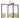 Framburg Avery 6 - Light Brushed Brass/Matte Black Dining Chandelier 5774 BR/MBLACK