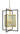 Framburg Avery 5 - Light Brushed Brass/Matte Black Dining Chandelier 5775 BR/MBLACK