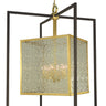 Framburg Avery 4 - Light Brushed Brass/Matte Black Foyer Chandelier 5778 BR/MBLACK