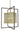 Framburg Avery 4 - Light Brushed Brass/Matte Black Foyer Chandelier 5778 BR/MBLACK