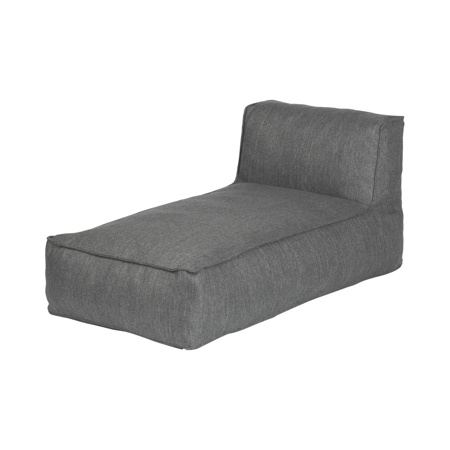 Blomus Grow Single Chaise Sectional Outdoor Patio Lounger Coal 62073