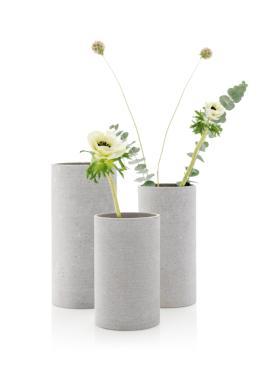 Blomus Coluna Vase Light Gray Medium 65596