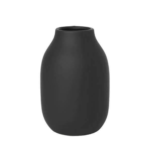 Blomus Colora Porcelain Vase Peat Black 65902