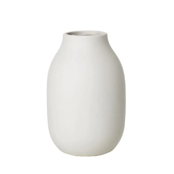 Blomus Colora Porcelain Vase Moonbeam Cream 65906