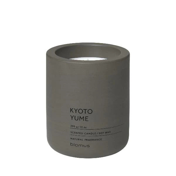 Blomus Fraga Candle Large Tarmac Olive Kyoto Yume Scent 65953