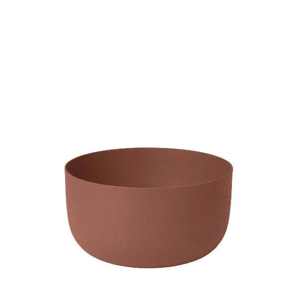 Blomus Reo Decorative Steel Bowl Medium Rustic Brown 66036