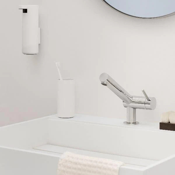 Blomus Modo Wall Mounted Soap Dispenser White Titanium Coated 66269