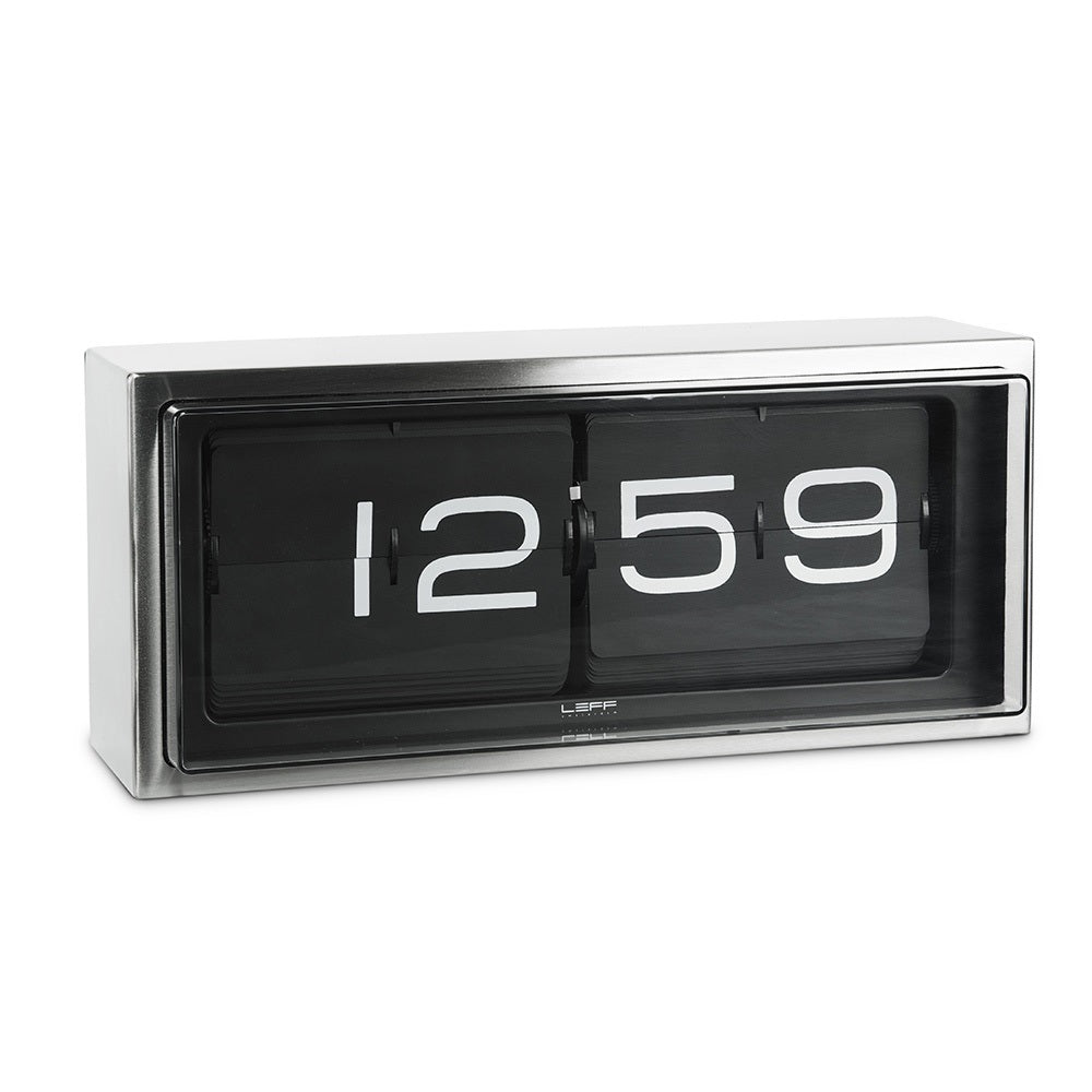 Leff Brick Desk/Wall Clock - Steel - LoftModern