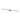 Natural brass Banda 36" bathroom wall sconce with warm 3000K LED illumination, matte white finish.