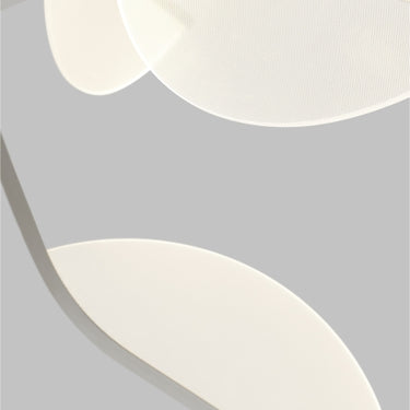Close-up of Belterra 30 Inch Flush Mount Ceiling Light with Polished Nickel Finish