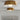 Sean Lavin Joni Ceiling Light, modern flush mount, close up view of glass shade, brass