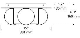 Orbel Ceiling Light | Visual Comfort Modern