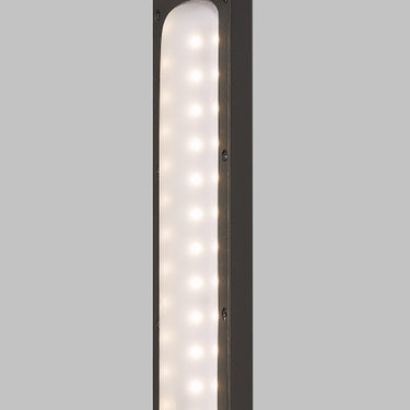 
Stylish outdoor wall light, Blade 18", black, contemporary design, patio lighting.