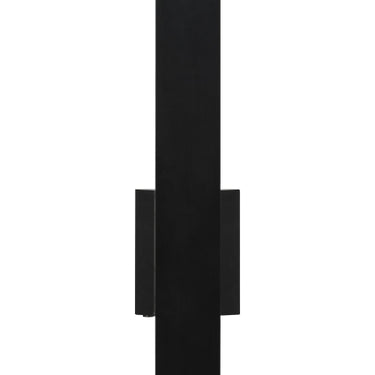 Contemporary outdoor wall light, Blade 18", bronze finish, architectural accent lighting.