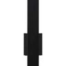 Contemporary outdoor wall light, Blade 18", bronze finish, architectural accent lighting.