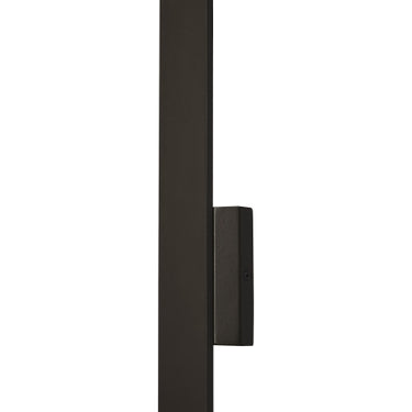 Indirect outdoor wall lighting fixture, Blade 18", bronze, pathway illumination.