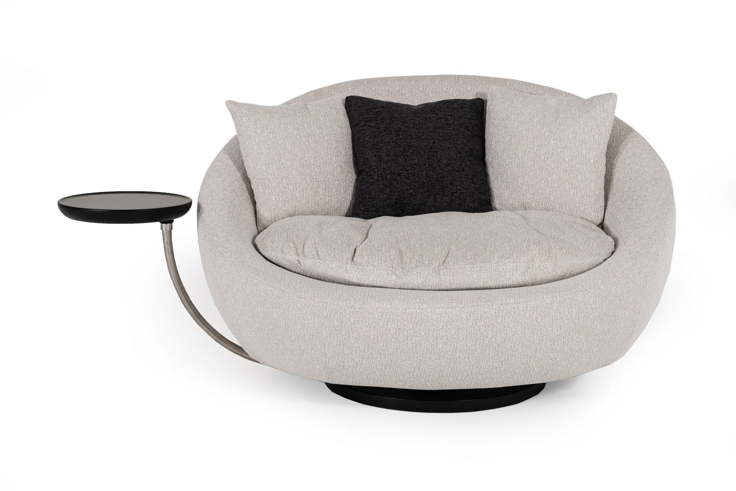 VIG Furniture Divani Casa Alba Grey Fabric Chair Tray