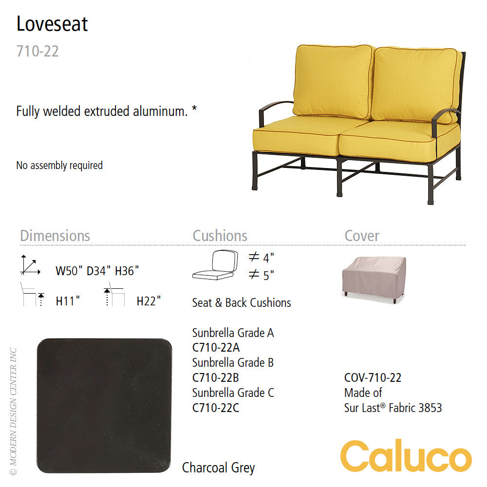 San Michelle Loveseat by Caluco - set of 2 | Caluco | LoftModern