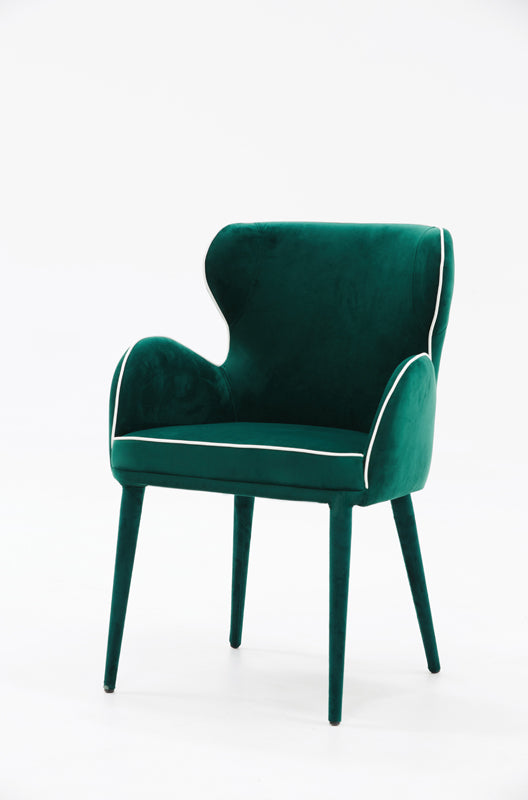 VIG Furniture Modrest Tigard Green Fabric Dining Chair