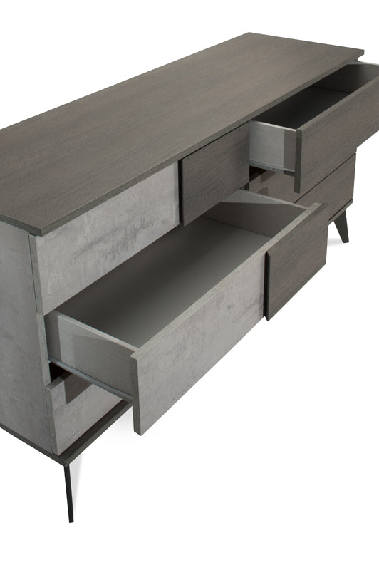 VIG Furniture Nova Domus Palermo Italian Faux Concrete Grey Dresser