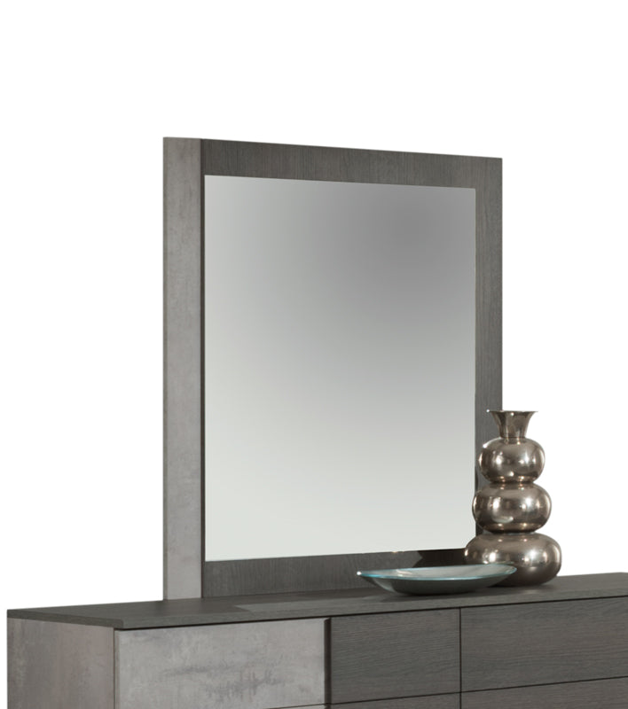VIG Furniture Nova Domus Palermo Italian Faux Concrete Grey Mirror