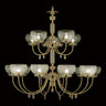Framburg Chancery 15 - Light Polished Brass Foyer Chandelier 7515 PB