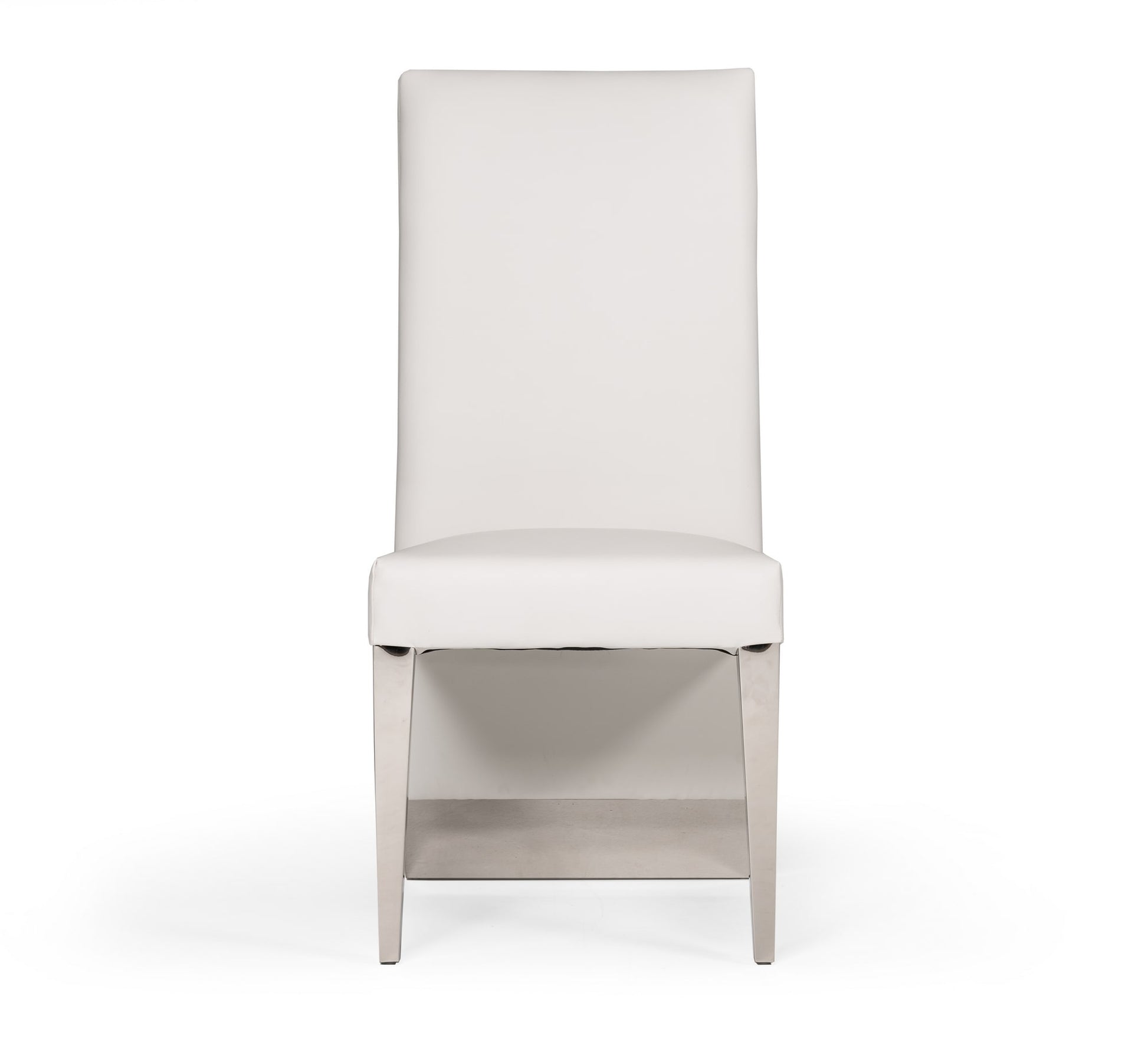 VIG Furniture Modrest Kilson White Leatherette Dining Chair Set of 2