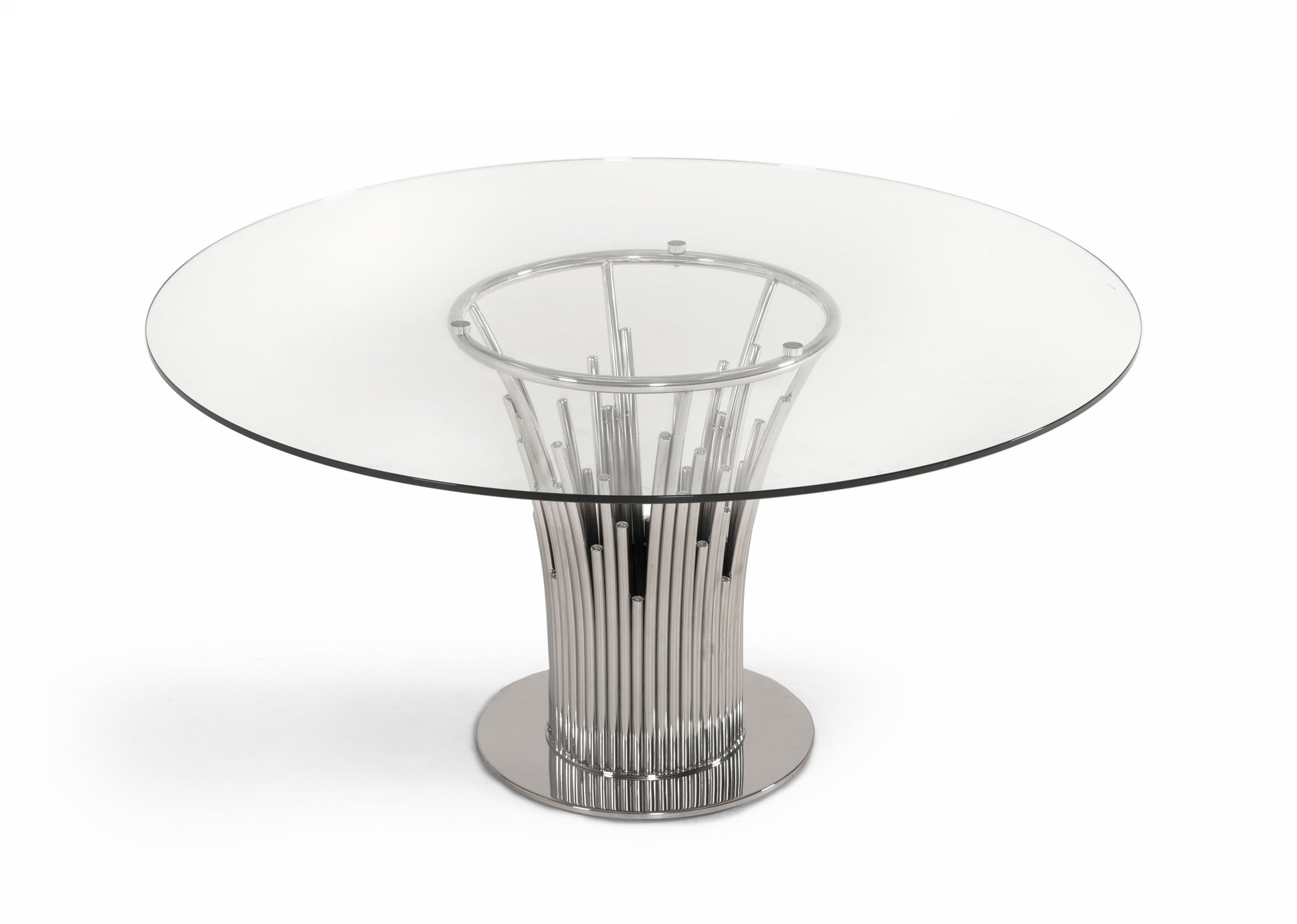 VIG Furniture Modrest Paxton Round Glass Dining Table