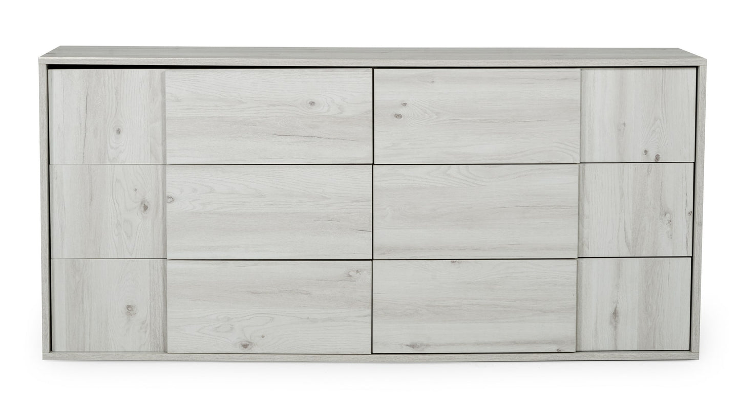 VIG Furniture Nova Domus Asus Italian White Washed Oak Dresser