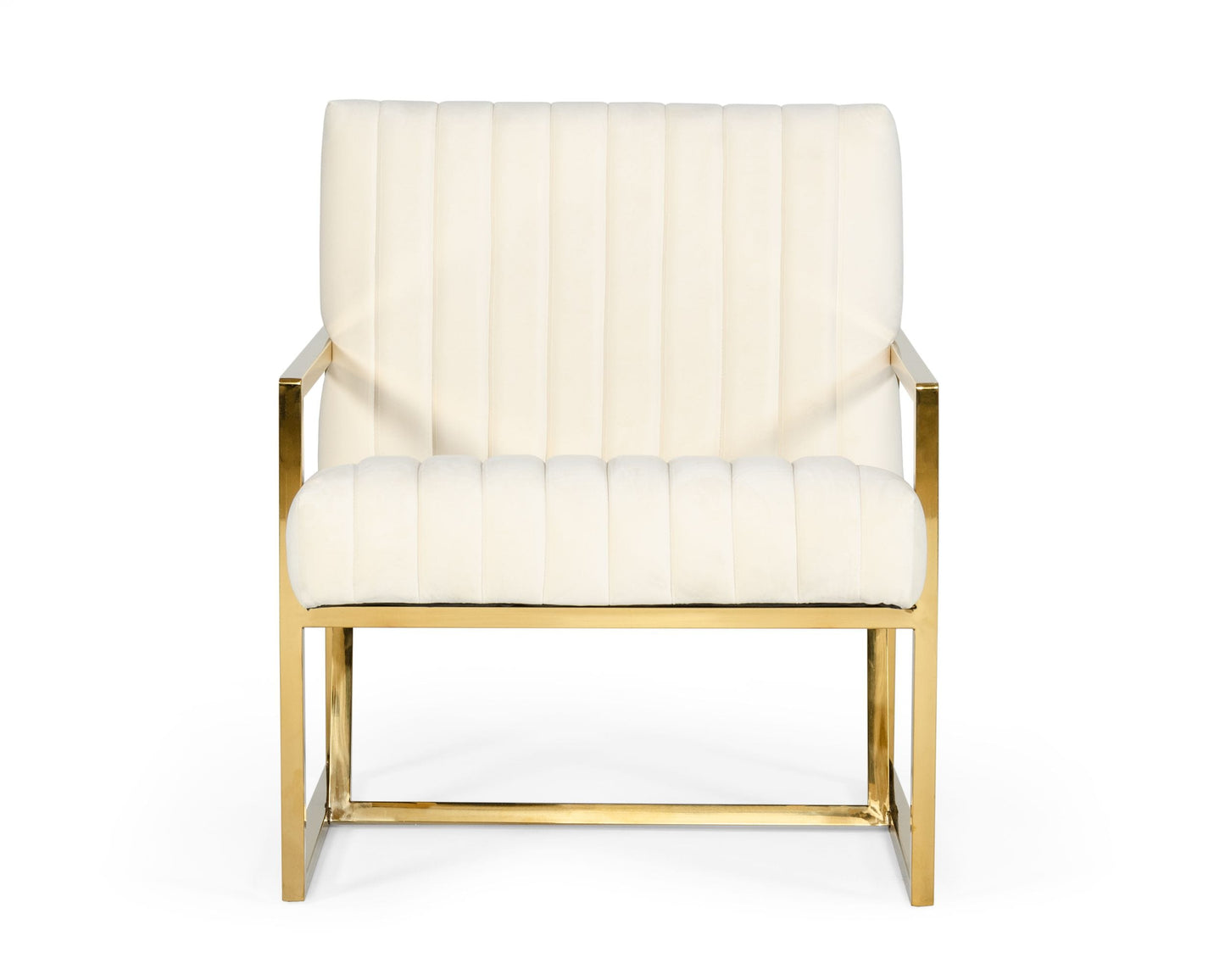 VIG Furniture Divani Casa Baylor Off White Accent Chair