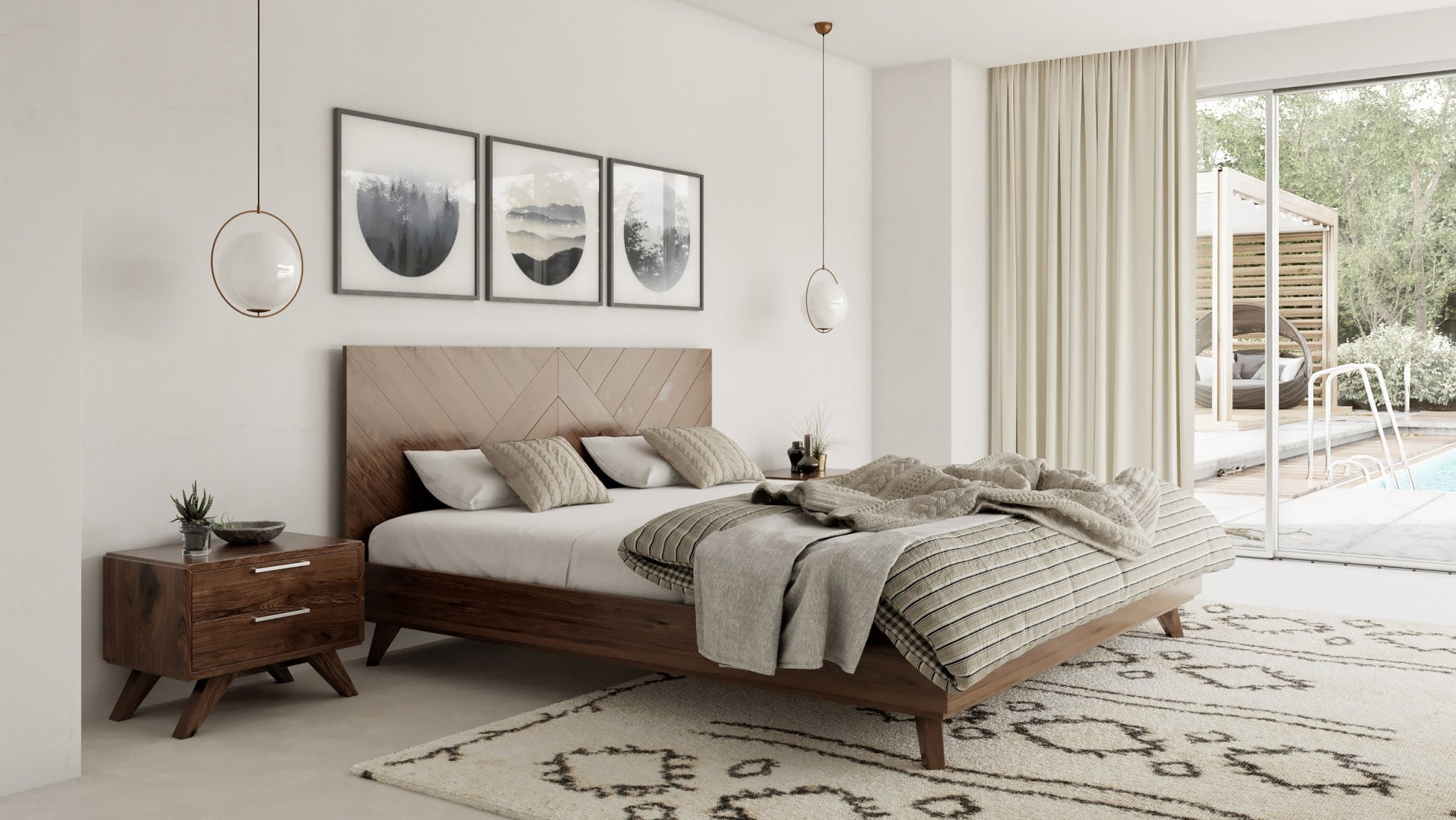 VIG Furniture Nova Domus Soren Walnut Bed