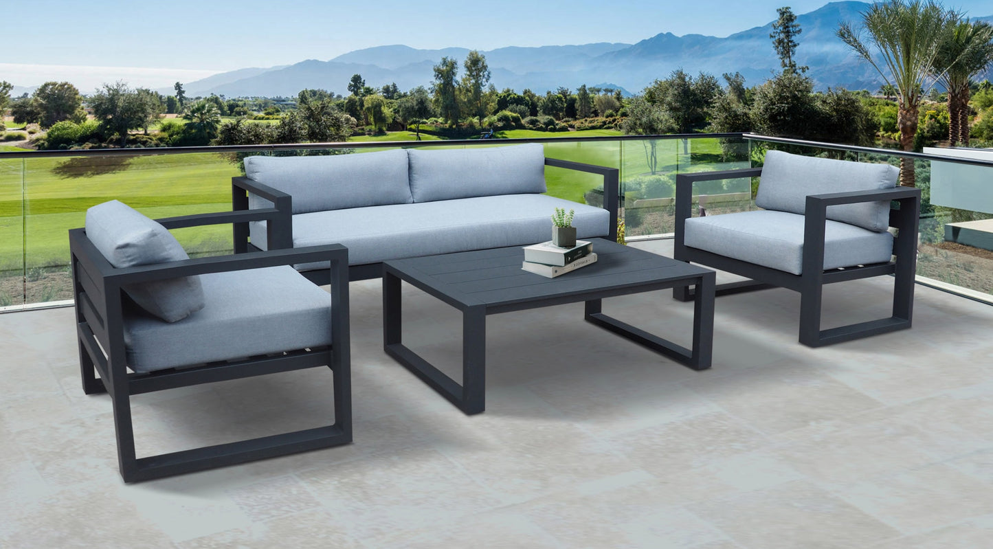 VIG Furniture Renava Weber Outdoor Grey Black Sofa Set
