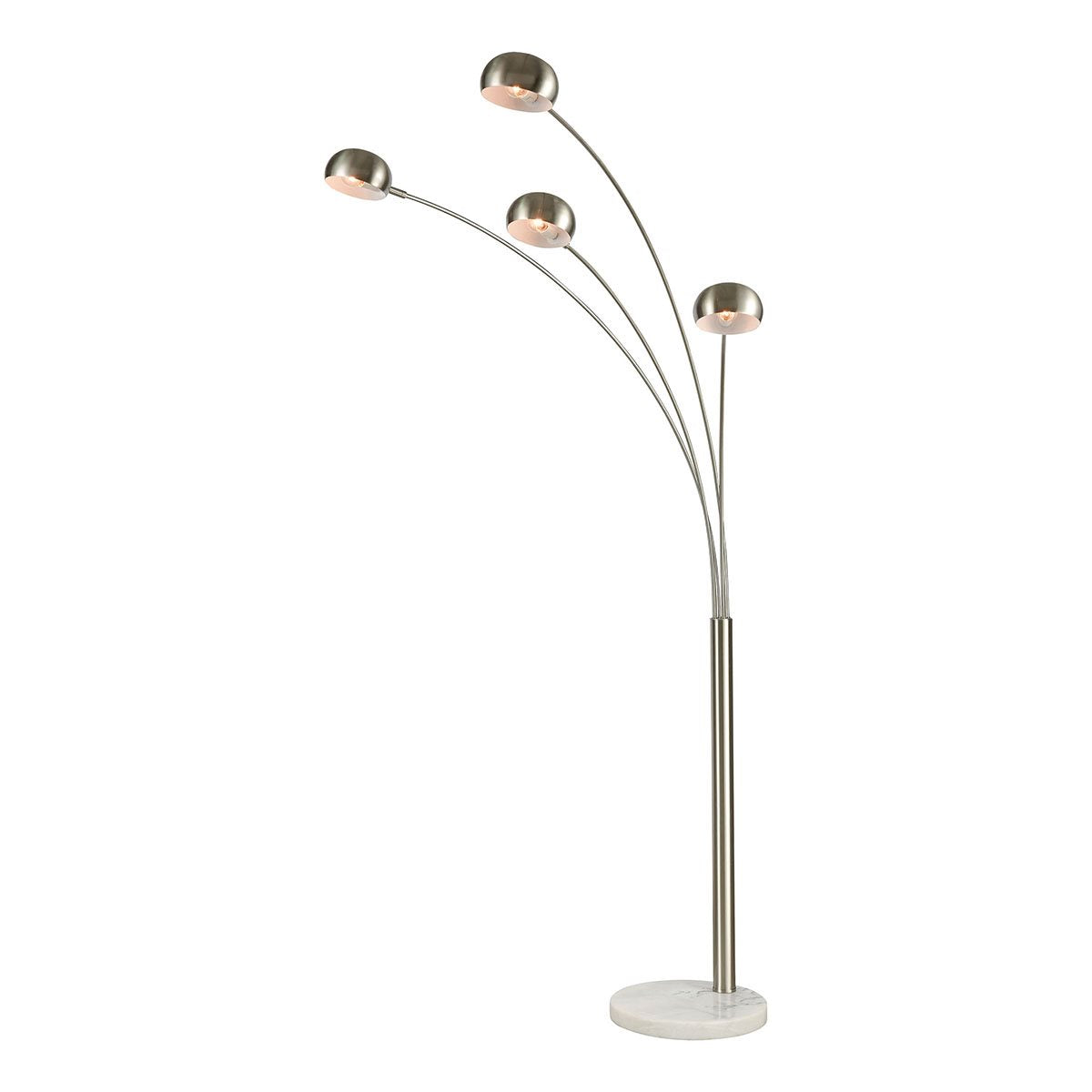 Stein World Skyline 4-Light Adjustable Floor Lamp Satin Nickel 77164