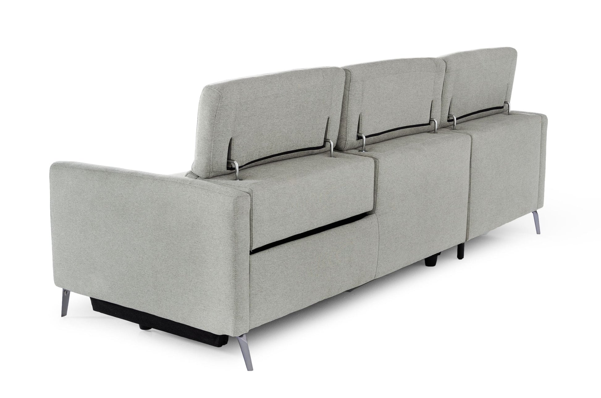 VIG Furniture Divani Casa Lupita Grey Fabric Left Sectional Sofa