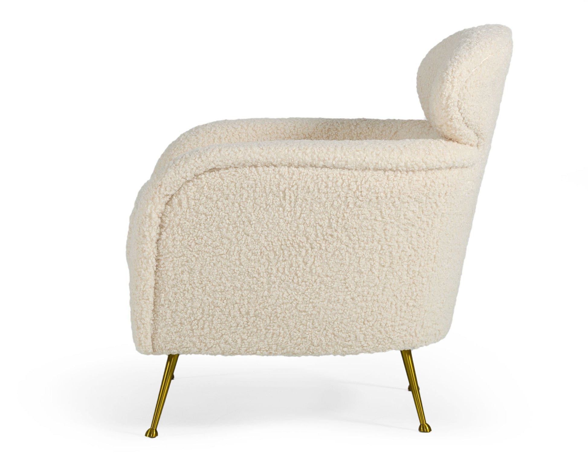 VIG Furniture Modrest Altura Faux Fur Lounge Chair