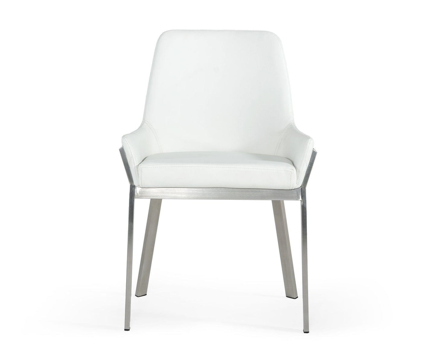 VIG Furniture Modrest Ganon White Brushed Dining Chair