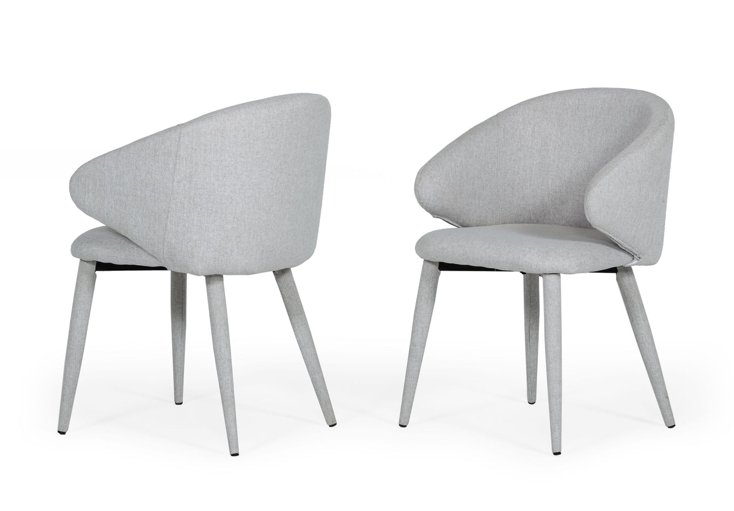 VIG Furniture Modrest Keller Light Grey Dining Chair Set of 2