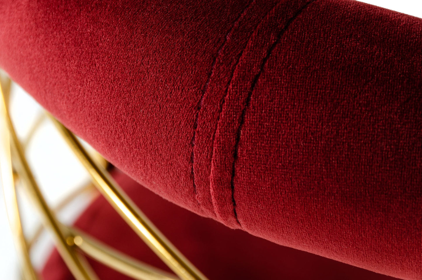 VIG Furniture Modrest Dakin Glam Red Gold Barstool