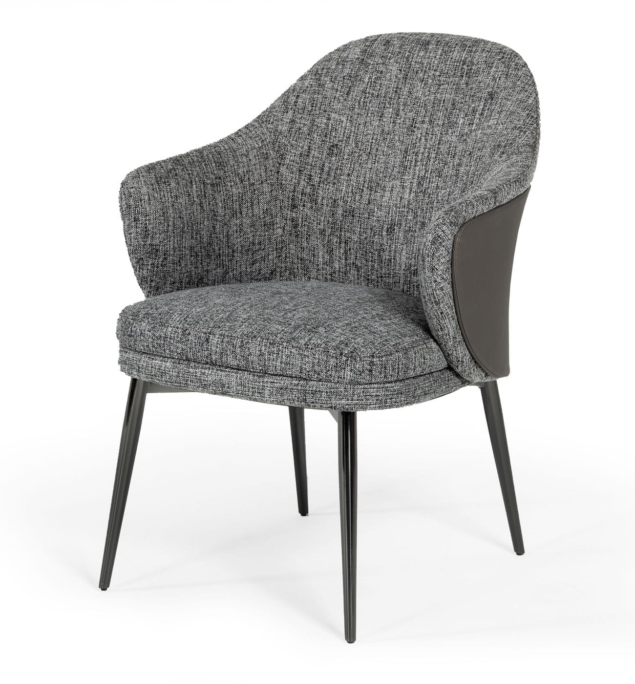 VIG Furniture Modrest Cora Grey Fabric Leatherette Dining Chair