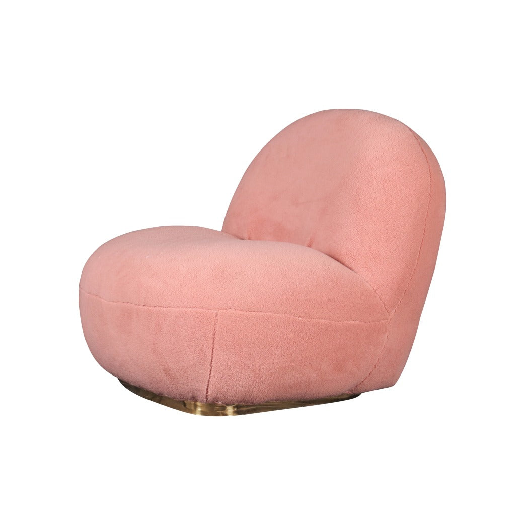 VIG Furniture Modrest Crestone Pink Sherpa Accent Chair
