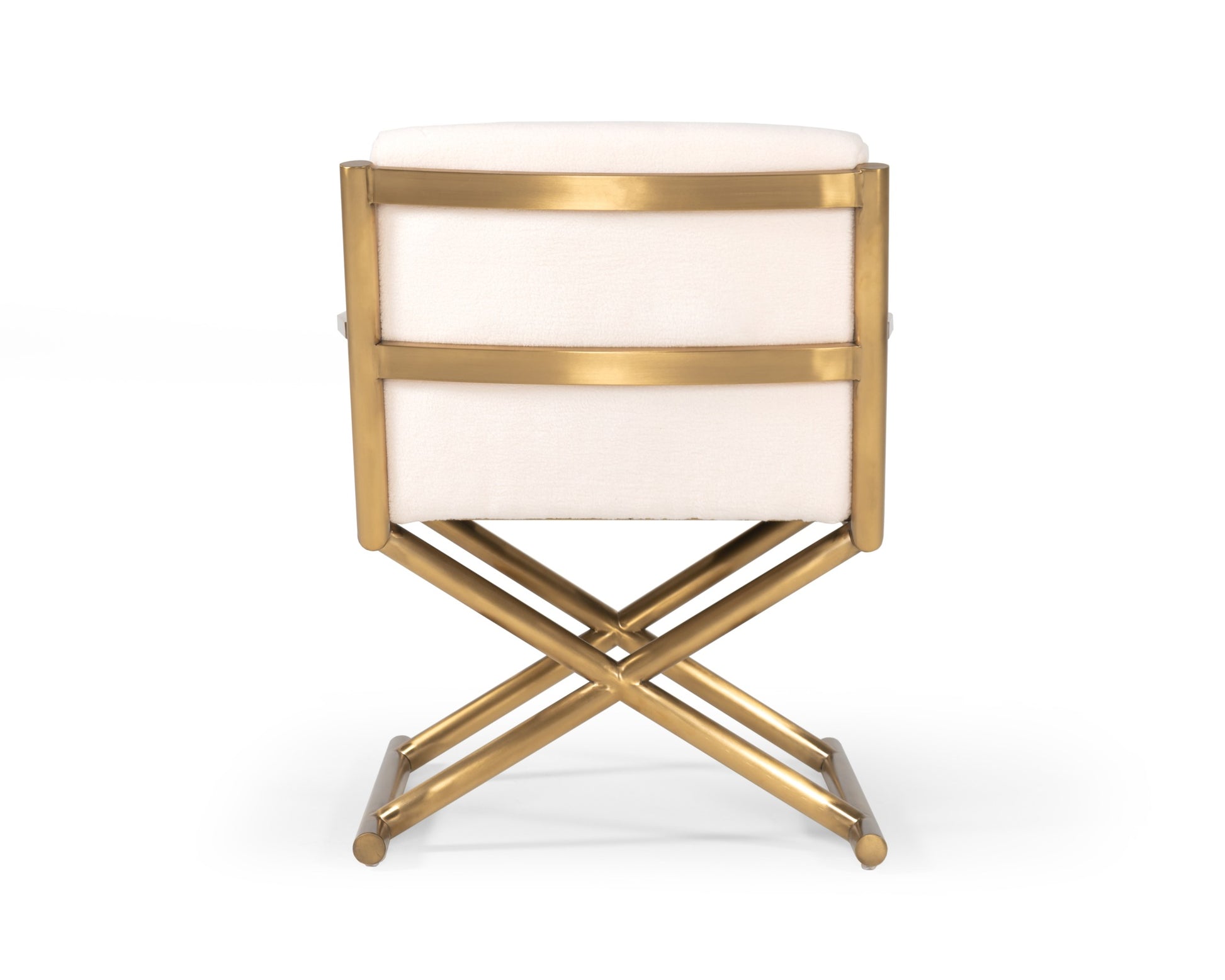 VIG Furniture Modrest Haxtun Cream Sherpa Accent Chair